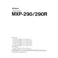 SONY MXP-290R Manual de Usuario