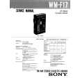 SONY WMF17 Manual de Servicio
