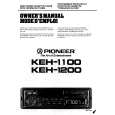 PIONEER KEH-1200 Manual de Usuario