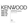KENWOOD KRC-191 Manual de Usuario