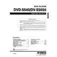 YAMAHA DVDS540 Manual de Servicio