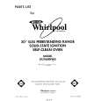 WHIRLPOOL SF396PEPW0 Catálogo de piezas