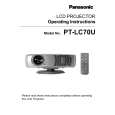 PANASONIC PT-LC70U Manual de Usuario