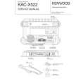 KENWOOD KAC-X522 Manual de Servicio