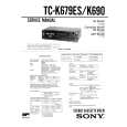 SONY TC-K679ES Manual de Servicio