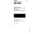 SONY XR-7180 Manual de Usuario