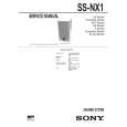 SONY SSNX1 Manual de Servicio