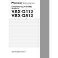 PIONEER VSX-D412-K/KCXJI Manual de Usuario