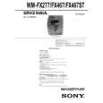 SONY WMFX467ST Manual de Servicio