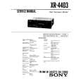 SONY XR4403 Manual de Servicio