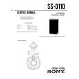 SONY SS-D110 Manual de Servicio
