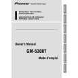 PIONEER GM-5300T/XS/EW5 Manual de Usuario