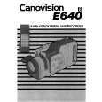 CANON E640 Manual de Usuario
