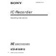SONY ICD-B10 Manual de Usuario