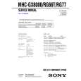 SONY MHCGX8000 Manual de Servicio