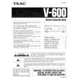 TEAC V600 Manual de Usuario