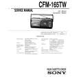 SONY CFM-165TW Manual de Servicio