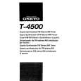ONKYO T-4500 Manual de Usuario