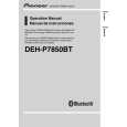 PIONEER DEH-P7850BT/ES Manual de Usuario