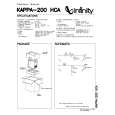 INFINITY KAPPA-200HCA Manual de Servicio