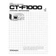 PIONEER CT-F1000 Manual de Usuario