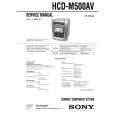 SONY HCD-M500AV Manual de Servicio