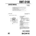 SONY RMTD100 Manual de Servicio