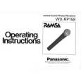 PANASONIC WXRP158 Manual de Usuario