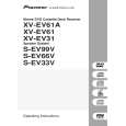 PIONEER XV-EV61A/DDXJ/RB Manual de Usuario
