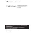 PIONEER VSX-916-S/MYXJ5 Manual de Usuario
