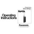 PANASONIC WXRP921 Manual de Usuario
