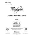 WHIRLPOOL MW1500XS0 Catálogo de piezas