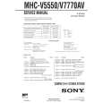 SONY MHCV5550 Manual de Servicio