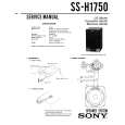 SONY SS-H1750 Manual de Servicio