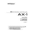 ROLAND AX-1 Manual de Usuario
