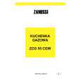 ZANUSSI ZCG55CGW Manual de Usuario