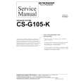 PIONEER CS-G105-K Manual de Servicio