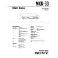 SONY MXK-33 Manual de Servicio