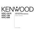 KENWOOD KRC-789 Manual de Usuario