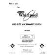 WHIRLPOOL MW3600XW1 Catálogo de piezas