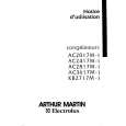 ARTHUR MARTIN ELECTROLUX AC2017M1 Manual de Usuario