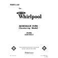 WHIRLPOOL RJM75000 Catálogo de piezas
