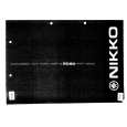 NIKKO STA8080 Manual de Usuario