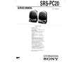 SONY SRSPC20 Manual de Usuario