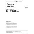 PIONEER S-F50/XDCN Manual de Servicio