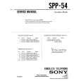 SONY SPP54 Manual de Servicio