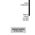 ARTHUR MARTIN ELECTROLUX TG4025 Manual de Usuario
