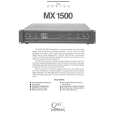 QSC MX1500 Manual de Servicio