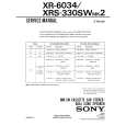 SONY XR-6034 Manual de Servicio