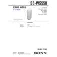 SONY SSWS550 Manual de Servicio